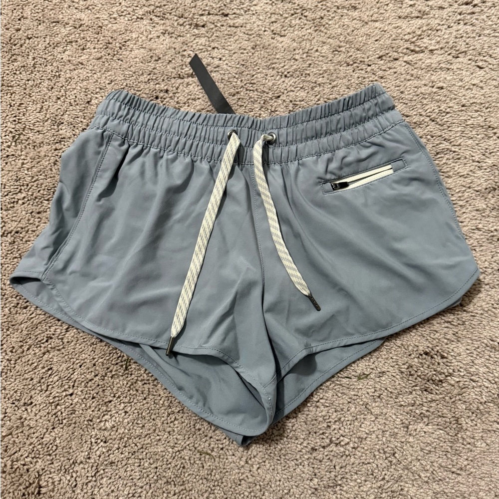 Vuori Women's Athletic Shorts in Gray